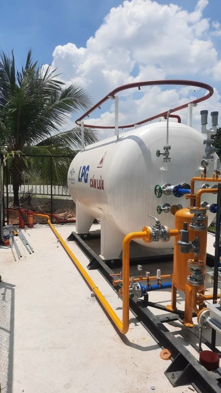 Trạm cấp gas 5 tấn cho nhà máy